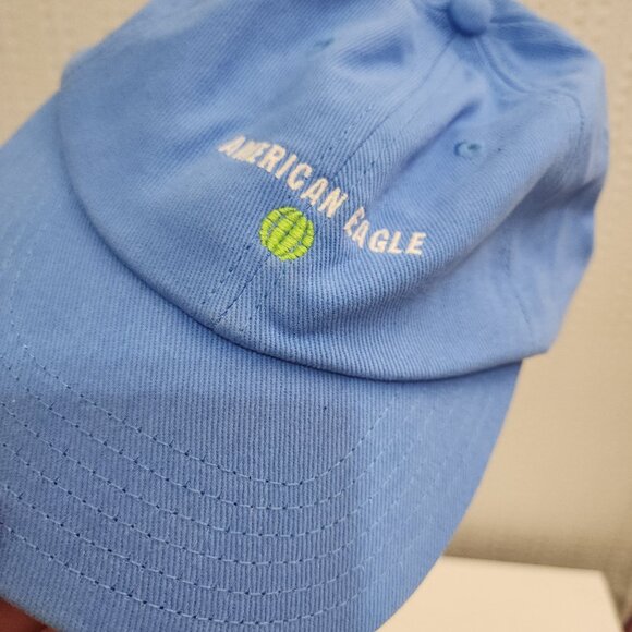 American Eagle Blue Embroidered Hat One Size - Picture 4 of 9